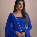 Vinusha Devi Instagram - 🦋🧿 Styled by @indu_ig Photography @haran_official_ Outfit @__tyorce__ #vinushadevi #blueoutfit #recent4recent #startmusicpremierleague