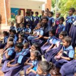 Vishal Instagram - Had a wonderful opportunity, thanks to God to visit SVA School in Thekkur Village which is 30 minutes from Karaikudi which has 210 Girl Kids starting from grade 1 to grade 5. Was very happy to celebrate Independence day with these lovely children. It was a wonderful moment to cherish. Thankfully shifting from Tuticorin to Karaikudi and having no shoot today made it possible for me to attend this event. I also thank the Teachers for grooming these young kids and I see a bright future for these kids, the enthusiasm and self confidence in them is really a must watch, GB