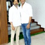 Vishal Instagram - Happy to have met my dearest Brother & Hero @actorvijay Thank you so much for watching my teaser…. Always proud to be your fan, GB