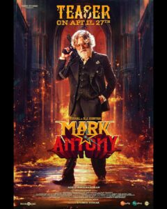 Vishal Instagram - Here we go, the most awaited #MarkAntonyTeaser will be out on April 27

#MarkAntony #MarkAntonyComingSoon 

@iam_sjsuryah @adhikravi @mini.studio_official @gvprakash