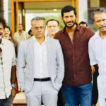 Vishal Instagram – Standing with three multi talented directors in one photo is a rarity and a must keep for ever. Welcome on board @gauthamvasudevmenon bro and @thondankani anna in #Vishal34 directed by Hari sir. Gonna post this photo again next year and changing the no to four directors. 🙂 🙂 

Looking forward to that moment too, #Thupparivalan2 here I come asap.

@stonebenchers @thisisdsp