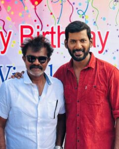 Vishal Instagram - Successfully finished the Ist schedule of #Vishal34 directed by #Hari Sir & produced by Stone Benchers & Zee Studio South. Had a wonderful experience in Karaikudi, one of my favourite places in TN. Was totally elated & surprised to see the entire case & crew celebrate my birthday at my favourite place, my work space.

Thank you so much my dearest team, Hari Sir, Sugumar, Priya, Yogi Babu & entire cast & crew for bringing in this surprise, looking forward to the next schedule, GB