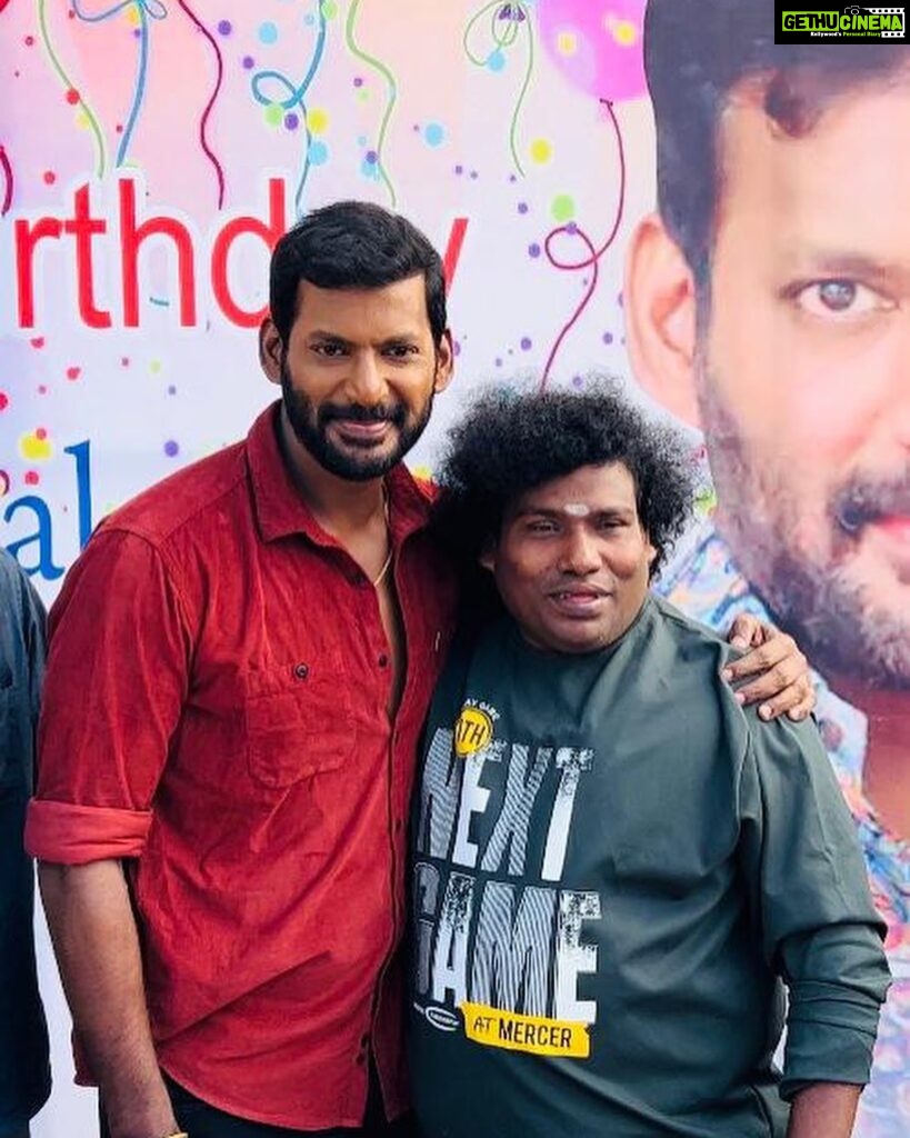 Vishal Instagram - Successfully finished the Ist schedule of #Vishal34 directed by #Hari Sir & produced by Stone Benchers & Zee Studio South. Had a wonderful experience in Karaikudi, one of my favourite places in TN. Was totally elated & surprised to see the entire case & crew celebrate my birthday at my favourite place, my work space. Thank you so much my dearest team, Hari Sir, Sugumar, Priya, Yogi Babu & entire cast & crew for bringing in this surprise, looking forward to the next schedule, GB