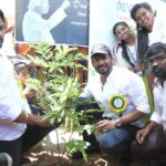 Vishal Instagram - On behalf of #APJAbdulKalam Ayya’s remembrance anniversary we planted saplings in Annai Velankanni College and also felt elated and happy to introduce a device invented by a young boy, Vijay Varma which is usable for Farmers to evade animals eating the crops and entering their fields. Nice to see budding talents doing something for farmers and not MNCs. Appreciate his effort and idea. Much needed for our society to acknowledge farmers by the youth. Hats off. GB