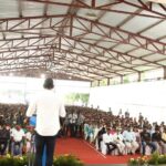 Vishal Instagram - On behalf of #APJAbdulKalam Ayya’s remembrance anniversary we planted saplings in Annai Velankanni College and also felt elated and happy to introduce a device invented by a young boy, Vijay Varma which is usable for Farmers to evade animals eating the crops and entering their fields. Nice to see budding talents doing something for farmers and not MNCs. Appreciate his effort and idea. Much needed for our society to acknowledge farmers by the youth. Hats off. GB