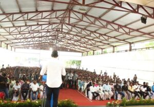 Vishal Instagram - On behalf of #APJAbdulKalam Ayya’s remembrance anniversary we planted saplings in Annai Velankanni College and also felt elated and happy to introduce a device invented by a young boy, Vijay Varma which is usable for Farmers to evade animals eating the crops and entering their fields. Nice to see budding talents doing something for farmers and not MNCs.  Appreciate his effort and idea.  Much needed for our society to acknowledge farmers by the youth.  Hats off. GB