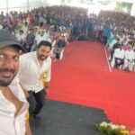 Vishal Instagram - On behalf of #APJAbdulKalam Ayya’s remembrance anniversary we planted saplings in Annai Velankanni College and also felt elated and happy to introduce a device invented by a young boy, Vijay Varma which is usable for Farmers to evade animals eating the crops and entering their fields. Nice to see budding talents doing something for farmers and not MNCs. Appreciate his effort and idea. Much needed for our society to acknowledge farmers by the youth. Hats off. GB