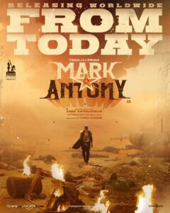 Vishal Instagram - Thanks for the overwhelming support, GB

Worldwide In Theatres From Today !!

#MarkAntonyFromToday
#WorldOfMarkAntony 
#MarkAntony