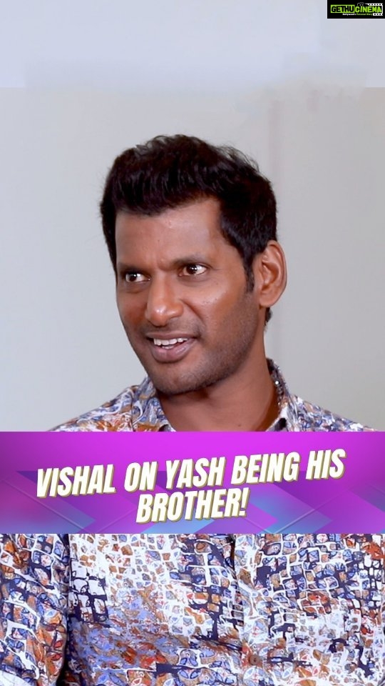 Vishal Instagram - @actorvishalofficial opens up on his bond with @thenameisyash ... Would love to see both of you on screen soon. It would be a smasher. #vishal #yash #markantony #SiddharthKannan #sidk