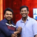 Vishal Instagram – Truly delighted & happy that my dearest friend & lovely human being @Karthi_Offl for crossing the landmark 25 films with #Japan.

Remarkable feat as an actor & truly enjoyed every moment at the trailer launch event at Nehru statudim last night. Looking at one & all from the industry & fans wishing him from the bottom of the hearts brings about a thought in me that only success & prosperity is in store for Karthi in his personal & professional life.

Well even God did shower his blessings by bringing in rain last night which shows the entire universe is blessing Karthi on this lovely endeavour, be as you are dear brother as you always inspire me as a human mostly importantly also as an actor. 

Saw the trailer of Japan, looks promising & very interesting. And I am not surprised coming from this stable of @DreamWarriorpic & @prabhu_sr who bring about a kind of difference in every film of theirs & from Director @Dir_Rajumurugan who dwells on different genres & also as always amazing music by my darling @gvprakash. Also very best to my co-star & friend @ItsAnuEmmanuel for featuring in this film. 

Wishing the entire cast & crew only success & only firecrackers this #Diwali, God Bless. 

Tamil – youtu.be/DQ_Sp5ced6s
Telugu – youtu.be/KPIc95pk4HY