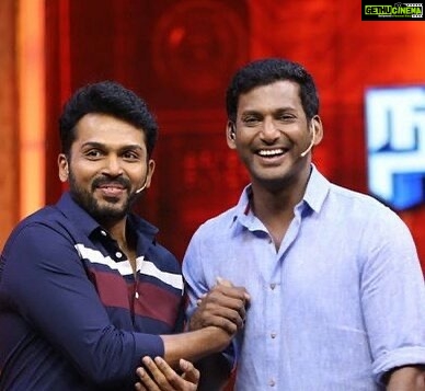 Vishal Instagram - Truly delighted & happy that my dearest friend & lovely human being @Karthi_Offl for crossing the landmark 25 films with #Japan. Remarkable feat as an actor & truly enjoyed every moment at the trailer launch event at Nehru statudim last night. Looking at one & all from the industry & fans wishing him from the bottom of the hearts brings about a thought in me that only success & prosperity is in store for Karthi in his personal & professional life. Well even God did shower his blessings by bringing in rain last night which shows the entire universe is blessing Karthi on this lovely endeavour, be as you are dear brother as you always inspire me as a human mostly importantly also as an actor. Saw the trailer of Japan, looks promising & very interesting. And I am not surprised coming from this stable of @DreamWarriorpic & @prabhu_sr who bring about a kind of difference in every film of theirs & from Director @Dir_Rajumurugan who dwells on different genres & also as always amazing music by my darling @gvprakash. Also very best to my co-star & friend @ItsAnuEmmanuel for featuring in this film. Wishing the entire cast & crew only success & only firecrackers this #Diwali, God Bless. Tamil - youtu.be/DQ_Sp5ced6s Telugu - youtu.be/KPIc95pk4HY