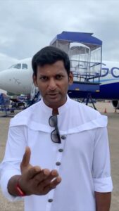Vishal Instagram - Extremely happy & delighted with the super positive response for #MarkAntonyTrailer in both Tamil & Telugu. 

With heartfelt gratitude, I thank each and everyone for the overwhelming support and I am pretty sure you will all love the movie releasing on September 15 in Tamil & Telugu and on September 22 in Hindi. 

Now off to Mumbai for the trailer launch of #MarkAntonyHindi, Hoping for the same response there too, God Bless 

#WorldOfMarkAntony
#MarkAntonyFromSep15