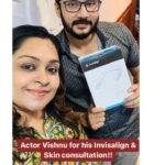 Vishnu Instagram – INVISALIGN JOURNEY – Actor Vishnu !! 😃

Actor @vishnuvijay_offl came to us for his INVISALIGN consultation 4 months back. 
He came in yesterday for a scan for additional aligners and he was very happy with the simulation and the result !! 

He also got his skin consultation @aura_aesthetics_skin with Dr.Shanthi our in-house dermatologist !! 

To get your Orthodontic/ Invisalign consultation and treatment with Dr. @preethi_udhayaraja at @drpreethi_dental_aesthetics 

Dr. Preethi Udhayaraja Dental and Aesthetics 

📞 : 98400 38330/
98402 48330

Address 📍 
No. 14/20, 3A, 3rd Floor, 
Dr. Nair Road, T. Nagar Chennai – 600 017
(Above Vurve salon)
. Chennai, India