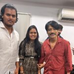 Vishnu Priya Instagram – The real hero @sjsuryah sir one of my inspiration & motivator… memorable journey with you, sir #MarkAntony movie success meet💥 Chennai, India