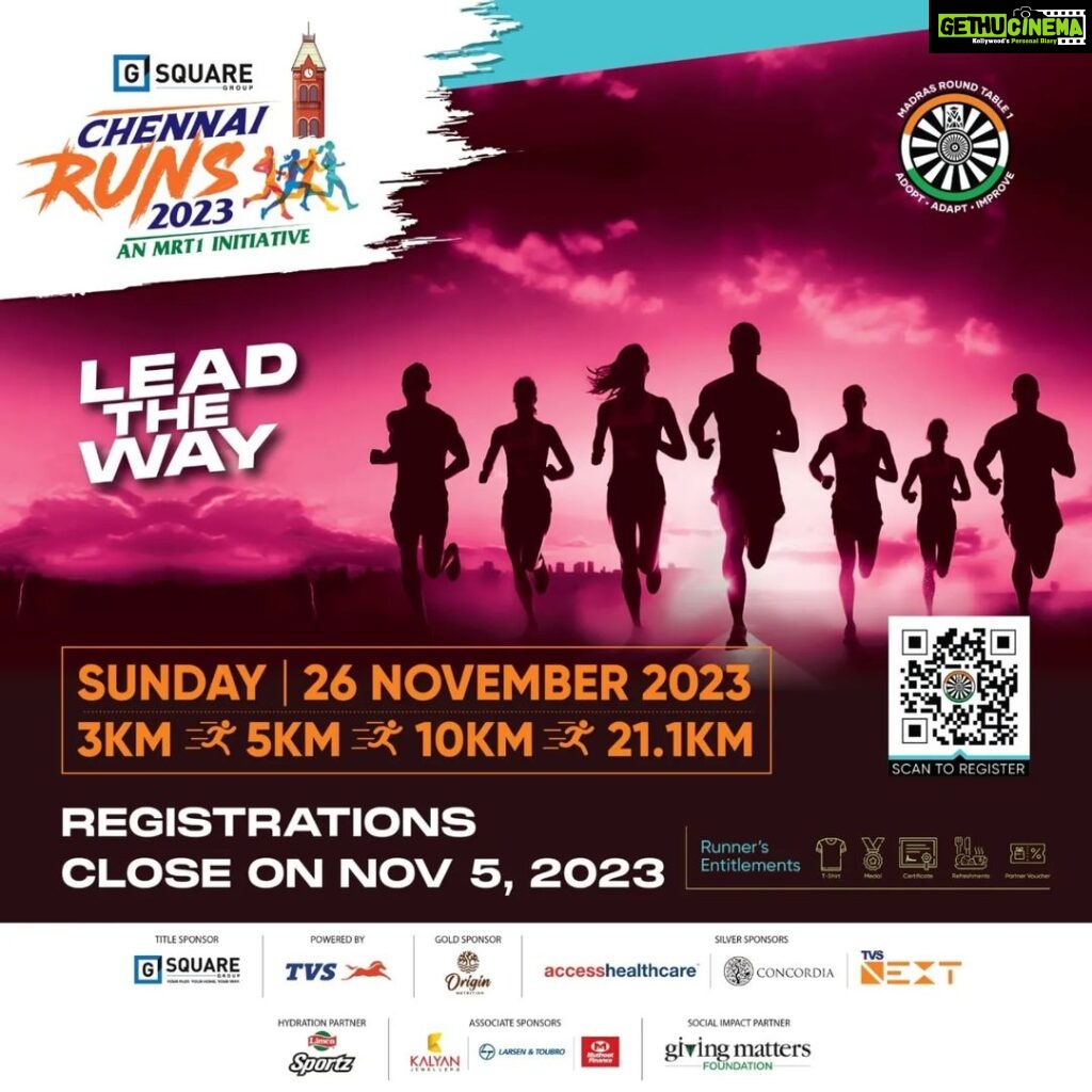Vishnu Vishal Instagram - Exciting news, folks! The "Chennai Runs" marathon by Madras Round Table 1 is back and better than ever! 🏃🏃‍♀ Don't miss out on this incredible event happening on November 26th, 2023 to raise funds for the Sri Arunodayam Charitable Trust in aid of underprivileged children with disabilities. Register before November 5th to secure your spot! Let's make a difference together and take up #StridesForSmiles! Tag @chennairuns and spread the word! Let's run, Chennai! 🌟