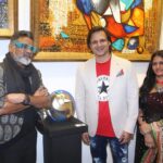 Vivek Oberoi Instagram – Thrilled to inaugurate Om Swami’s ‘Aaradhya: The Deity,’ an art show featuring captivating Ganpati paintings and sculptures at Vachi Art Gallery.
This inspiring initiative empowers visually-challenged girl children by teaching them to sculpt Ganesha idols, opening doors to future job opportunities. 
A huge shout-out to Om Swami and all the people involved in making this heartwarming project a reality, particularly Vachi Art Gallery… ‘Vachi’ signifying Goddess Lakshmi that has helmed the initiative in collaboration with the artist. 

Starting today, the exhibition will be on at Vachi Art Gallery till 13th November, 2023.
@sunita.sanghai16 
@bigul_pr Atria Mall, Worli