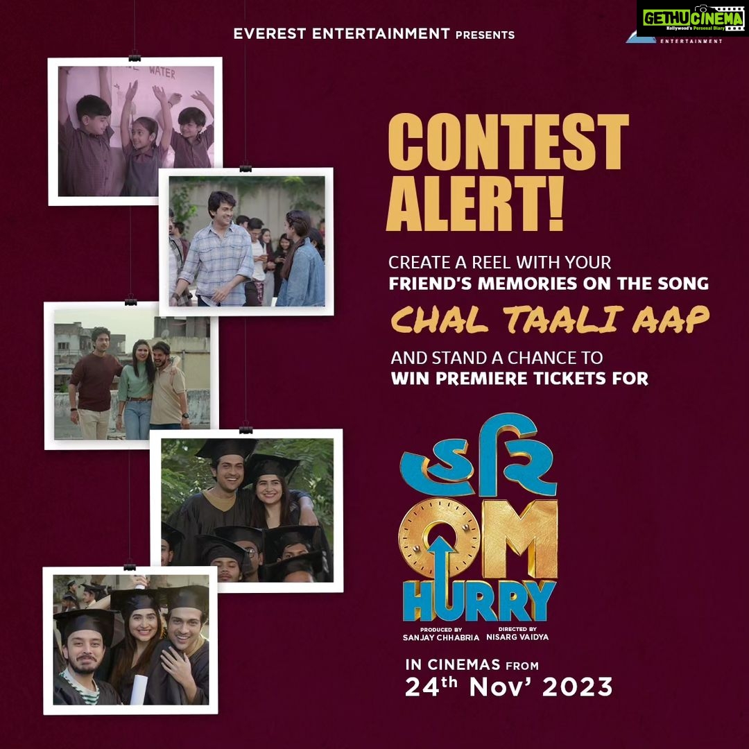 Vyoma Nandi Instagram - Create a reel with your friend's memories on the song #ChalTaaliAap and stand a chance to win premiere tickets ๐ซ for #HurryOmHurry.๐ซ๐ป๐ซฑ๐ปโ๐ซฒ๐ผ๐ฑ Steps to Participate:- 1. Make a reel on our track - Chal Taali Aap Song (Instagram Music) and post your dance reel on your social media handles using the hashtag #ChalTaaliAapSongReel . 2. Tag us on Instagram: @everestentertainmentgujarati & Judge: @netrisheth T&C Apply* ๐๐๐ญ๐๐ก ๐
๐ฎ๐ฅ๐ฅ ๐๐จ๐ง๐ ๐จ๐ง ๐๐ฏ๐๐ซ๐๐ฌ๐ญ ๐๐ง๐ญ๐๐ซ๐ญ๐๐ข๐ง๐ฆ๐๐ง๐ญ ๐๐ฎ๐ฃ๐๐ซ๐๐ญ๐ข ๐๐จ๐ฎ๐๐ฎ๐๐ ๐๐ก๐๐ง๐ง๐๐ฅ. The film is set to release on 24th November 2023.๐ฅ๐ฟ Song Credits:-๐ต @armaanmalik @adityagadhviofficial @parthmusic @priyasaraiyaofficial Movie Credits:- ๐ฌ @sanjaychhabriaofficial @vaidyanisarg @randeria_siddharth @raunaqkamdar @vyomanandi @_shivamparekh @malhaar_rathod #ReelContest #FullSongOutNow #FriendshipAnthem #ArmaanMalik #AdityaGadhvi #ParthBharatThakkar #PriyaSaraiya #NisargVaidya #SiddharthRanderia #RaunaqKamdar #VyomaNandi #MalhaarRathod #ShivamParekh #GujaratiMovie #EverestEntertainment #EverestEntertainmentGujarati #HOHOn24thNov #hurryomhurry