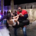 Yamini Singh Instagram – Garam godam Viral step karte samay gire @lakkievishwakarmachoreographer 🤣🤣🤣🤣🤣🤣 #khesarilal #yamini singh #bhojouri #viral #viralvideos
