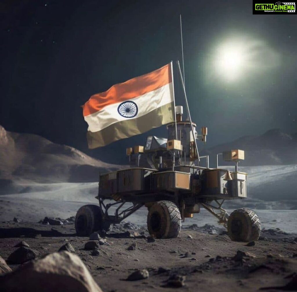 Yamini Singh Instagram - Finally reached to it’s destination, Congratulations to every indian, for successful soft landing of @chandrayan_3 on the Moon. ♥️ भारत माता की जय ।🇮🇳♥️