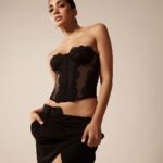 Yogita Bihani Instagram - Make way ♟️ Photographer - @kapilcharaniya Stylist - @jeevikab Assistant stylist - @styleparvaars MUA - @vibhagusain Hairstylist - @nargis9052 Jewellery - @shealuxejewels Corset - @urbanoutfitters Skirt - @zara Shoes - @prada #allblack #mood #sleek