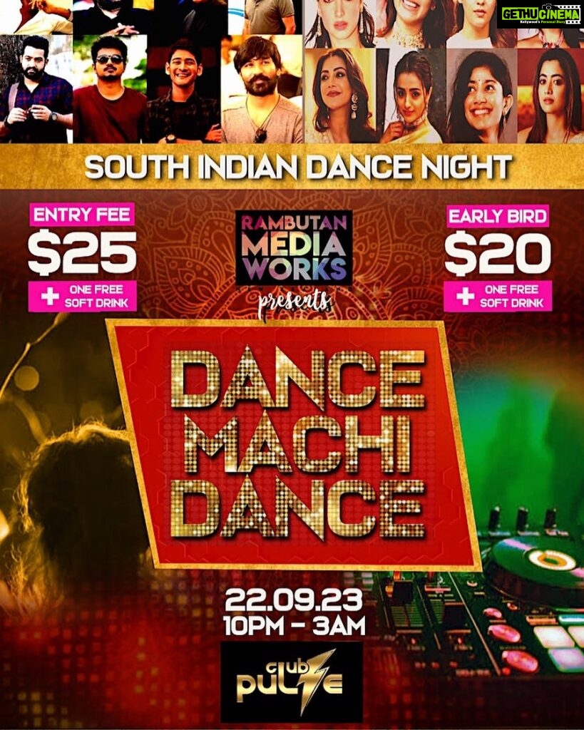 Yugendran Instagram - Don't miss the opportunity to grab early bird tickets for "Dance Machi Dance" on September 22nd at Club Pulse! Early bird pricing ends on September 12th. Secure your spot now! 🎉🕺💃 #DanceMachiDance #earlybirdtickets #dancemachidance Ticket link in bio