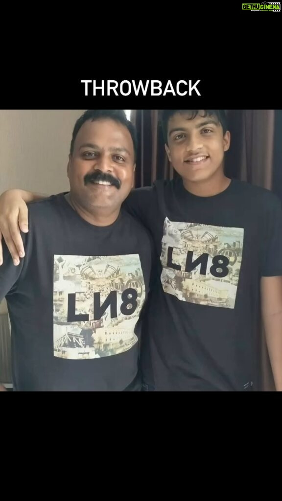 Yugendran Instagram - Throwback with my eldest son Visashan