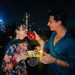 Yuvika Chaudhary Instagram – Happy karva chauth baby my lil princess @yuvikachaudhary I love u
We both Styled by @the_wardrobestudio @preetikaamit