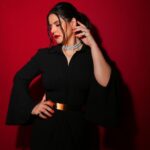 Zareen Khan Instagram - 𝕭𝖑𝖆𝖈𝖐 𝕸𝖆𝖌𝖎𝖈 𝖂𝖔𝖒𝖆𝖓 Outfit by @shivanii.co Neckpiece and rings by @dripproject.co Styled by @hitendrakapopara Style Team @tanyakalraaa Makeup @makeupbyvinod Hair @shab_qureshi786 Shot by @ajayjangidphotography #ZareenKhan