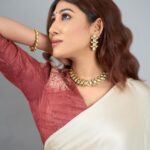 netri nisarg trivedi Instagram - Saree is synonymous to Elegance… It never fails you!❤️🥰 Saree : @bhoomikavirani_label Jewellery : @quiins_closet_jewellerystudio MUA : @parthu_makeupofficial Hair : @divya_vaghela_1204 Captured by : @its_kishan_creation Stylist : @stylebydevang #StyledByDevang