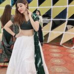 netri nisarg trivedi Instagram - Navmi The day it all ends Back to the grind Navratri was a little escape from reality! Wearing: @bhoomikavirani_label #navratri #white #chaniyacholi #9thday #navmi #netritrivedi #actor #garba