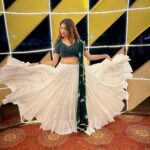 netri nisarg trivedi Instagram - Navmi The day it all ends Back to the grind Navratri was a little escape from reality! Wearing: @bhoomikavirani_label #navratri #white #chaniyacholi #9thday #navmi #netritrivedi #actor #garba