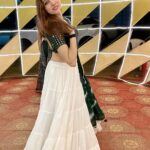 netri nisarg trivedi Instagram - Navmi The day it all ends Back to the grind Navratri was a little escape from reality! Wearing: @bhoomikavirani_label #navratri #white #chaniyacholi #9thday #navmi #netritrivedi #actor #garba