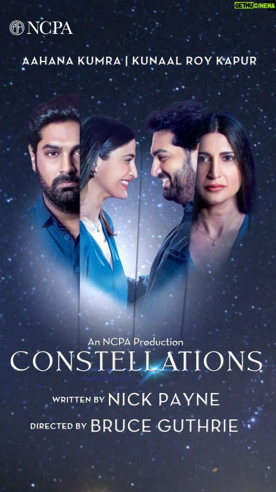 Aahana Kumra Instagram - Let the countdown to 2024 begin! We're so excited for the New Year, especially because Constellations is almost here! Embark on a cosmic journey of love, heartbreak, free will and the mutliverse. 🌌 Starring Aahana Kumra and Kunaal Roy Kapur, directed by Bruce Guthrie, this Tony & Olivier award-winning play is a must-see experience that will leave you questioning the very fabric of existence. Get 25% off on your tickets before Dec 31! Promo code: EARLYBIRD25 Book now on @bookmyshowin or click the link in bio! 🎫 Constellations 🗓⏰ Feb 15 & 16 | 7:30 pm 🗓⏰ Feb 17 & 18 | 4:00 pm & 7:30pm 📍Experimental Theatre