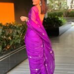 Aahana Kumra Instagram - Being all purplelicious 💜💜💜💜 #weddingseason #wednesdaymood . . . . #purple #purpleaesthetic #sareenotsorry #sareelover #wedding #shaadiseason #shaadi #aahanakumra #saree Mumbai - मुंबई