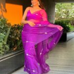 Aahana Kumra Instagram - Being all purplelicious 💜💜💜💜 #weddingseason #wednesdaymood . . . . #purple #purpleaesthetic #sareenotsorry #sareelover #wedding #shaadiseason #shaadi #aahanakumra #saree Mumbai - मुंबई