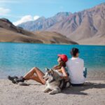 Aakriti Rana Instagram - Because he just has a few years with us and we’ll make sure that he sees everything ❤️ Shadow made it to Chandratal Lake in Lahaul & Spiti. He loved drinking the glacial water, taking in the fresh air and pooping in the mountains. Do you take your pet everywhere with you? #aakritirana #chandratal #himachal #lahaulspiti #spitivalley #dogsofinstagram #husky #dogvideos #travelblogger #indiantravelblogger #reelsinstagram