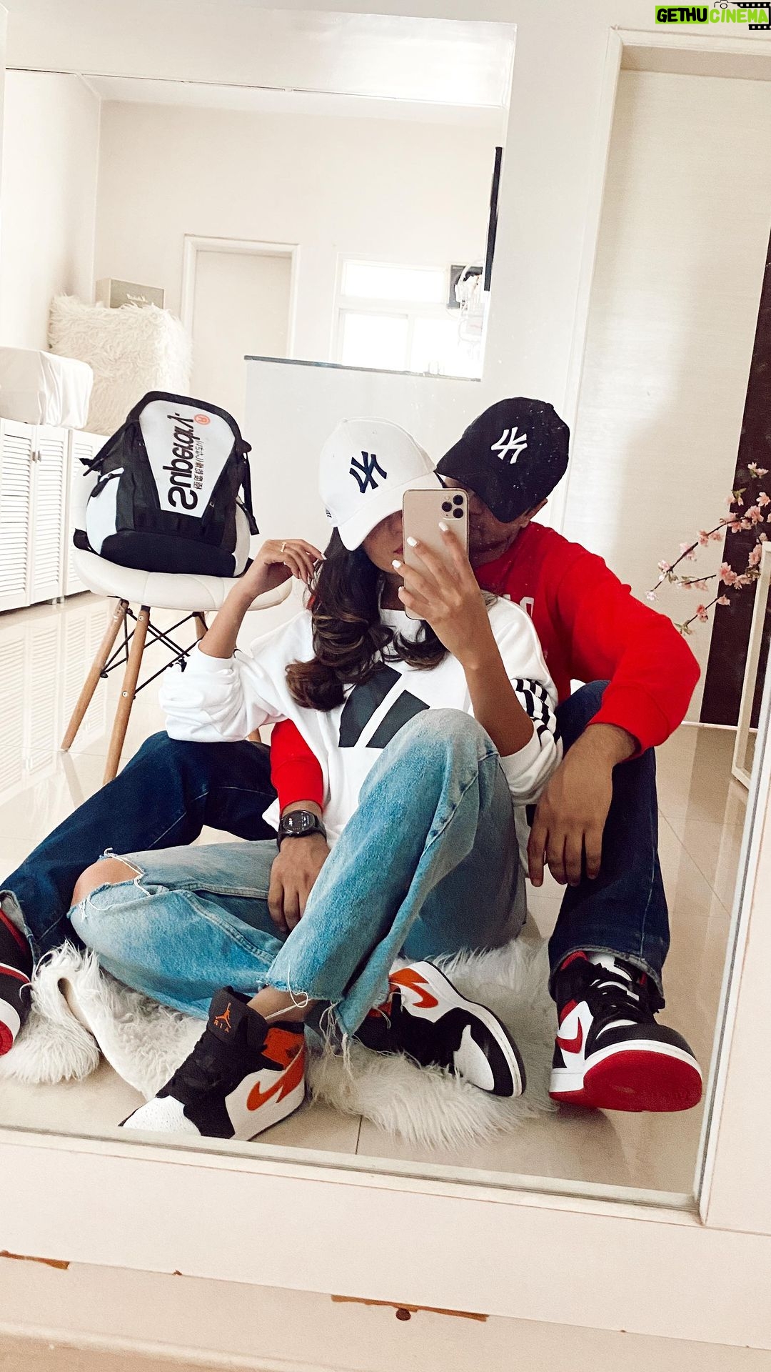 Aakriti Rana Instagram - I am so glad that Rohan doesn’t need any space to keep his sneakers.🤣🤣🤣 Who among you is a sneaker head? Comment below 😀 Here is my Nike sneakers collection. Blame my brother for this obsession okay. I have so many but I wear just two out of these. Rest I protect 🤣 P.S I buy most of these from the older boys section. What my brother gets for 20k, I get for 10k 🤣🤣🤣 #aakritirana #sneakerhead #nike #jordan #airjordan #nikeshoes #reelsinstagram #couplevideos #reelsindia