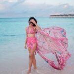 Aakriti Rana Instagram - May all your blues be the ocean and the sky ❤️ Maldives is so beautiful and it’s the perfect place to come and relax. Stay at a beautiful resort and get away from all the stress! Although I am sure if Rohan was here, we probably would have been diving with the sharks and not chilling like Shaurya and I are 😂 Location: @movenpickkuredhivarumaldives Outfit: Loving this swimwear set from @limerickofficial #aakritirana #maldives #travelblogger #indiantravelblogger #beachlife #fashion #beachwear #collab #sunset #sunsetphotography