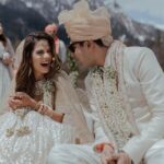 Aakriti Rana Instagram - Sharing some of my favourite pictures from the Wedding ❤️ I still can’t believe that I am married to Rohan. It was a day full of love and lots of laughter. You can clearly see that on our faces 🤣. Rohan kept making me laugh and smile throughout. I am sure you’ve never seen @aditya_rana smiling so much haha. 📸 @believecollective #aakritigetsanchored #aakritiandrohan #wedding #manali #destinationwedding #mountains #family #shaadi #weddingphotography #bridesmaids