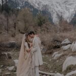 Aakriti Rana Instagram - Hello Husband! Ready for a life full of adventures? 🏔️ Photography: @believecollective Our Outfits: @abhinavmishra_ Jewellery: @paisleypopshop Makeup and hair: @priyankaguptamakeupartist #AakritiGotAnchored #aakritiandrohan #wedding #manali #happilyeverafter #mountainwedding #himachal #travel #shaadi #indianwedding #weddingphotography Manali, Himachal Pradesh