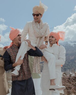 Aakriti Rana Instagram - Sharing some of my favourite pictures from the Wedding ❤️

I still can’t believe that I am married to Rohan. It was a day full of love and lots of laughter. You can clearly see that on our faces 🤣. Rohan kept making me laugh and smile throughout. I am sure you’ve never seen @aditya_rana smiling so much haha. 

📸 @believecollective 

#aakritigetsanchored #aakritiandrohan #wedding #manali #destinationwedding #mountains #family #shaadi #weddingphotography #bridesmaids