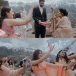 Aakriti Rana Instagram - Sharing some of my favourite pictures from the Wedding ❤️ I still can’t believe that I am married to Rohan. It was a day full of love and lots of laughter. You can clearly see that on our faces 🤣. Rohan kept making me laugh and smile throughout. I am sure you’ve never seen @aditya_rana smiling so much haha. 📸 @believecollective #aakritigetsanchored #aakritiandrohan #wedding #manali #destinationwedding #mountains #family #shaadi #weddingphotography #bridesmaids