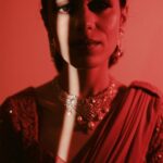 Aakriti Rana Instagram - Mr. And Mrs. ❤️ We had a get together after the wedding in Manali and enjoyed a wonderful dinner together. Wore this beautiful customised slit saree from @shauryasanadhyalabel styled with a diamond jewellery piece my mom kept for me. Thank you for this @shauryasanadhya ❤️ 📸 @believecollective Makeup and hair @priyankaguptamakeupartist #aakritiandrohan #aakritigetsanchored #newlyweds #mrandmrs #couplephotography #indianwedding #saree #indianwear Manali, Himachal Pradesh