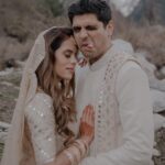 Aakriti Rana Instagram - Hello Husband! Ready for a life full of adventures? 🏔️ Photography: @believecollective Our Outfits: @abhinavmishra_ Jewellery: @paisleypopshop Makeup and hair: @priyankaguptamakeupartist #AakritiGotAnchored #aakritiandrohan #wedding #manali #happilyeverafter #mountainwedding #himachal #travel #shaadi #indianwedding #weddingphotography Manali, Himachal Pradesh