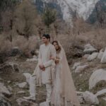 Aakriti Rana Instagram - Hello Husband! Ready for a life full of adventures? 🏔️ Photography: @believecollective Our Outfits: @abhinavmishra_ Jewellery: @paisleypopshop Makeup and hair: @priyankaguptamakeupartist #AakritiGotAnchored #aakritiandrohan #wedding #manali #happilyeverafter #mountainwedding #himachal #travel #shaadi #indianwedding #weddingphotography Manali, Himachal Pradesh