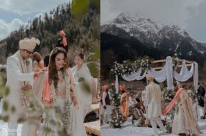 Aakriti Rana Instagram - I choose you and I’ll choose you over and over again 
Without pause, without doubt, in a heartbeat. 
I’ll keep choosing you because you are everything I ever dreamt of in my partner! ❤️

Photography: @believecollective 
Our Outfits: @abhinavmishra_ 
Jewellery: @paisleypopshop 
Makeup and hair: @priyankaguptamakeupartist 

#AakritiGotAnchored #aakritiandrohan #wedding #manali #happilyeverafter #mountainwedding #himachal #indianwedding #weddingphotography