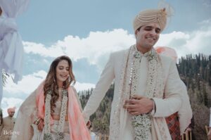 Aakriti Rana Instagram - I choose you and I’ll choose you over and over again 
Without pause, without doubt, in a heartbeat. 
I’ll keep choosing you because you are everything I ever dreamt of in my partner! ❤️

Photography: @believecollective 
Our Outfits: @abhinavmishra_ 
Jewellery: @paisleypopshop 
Makeup and hair: @priyankaguptamakeupartist 

#AakritiGotAnchored #aakritiandrohan #wedding #manali #happilyeverafter #mountainwedding #himachal #indianwedding #weddingphotography