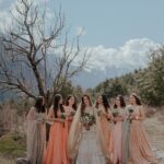 Aakriti Rana Instagram - As I got ready for my big day, I felt so grateful to be surrounded by my closest friends who’ve seen me through my highs and lows and I hope that they will remain a part of my life as I grow old and grey. Cheers to my beautiful bridesmaids ❤️ @aadhyab @shauryasanadhya @simranchoudhary_ @dikshavohra @iparichoudhary and Rianna Photography: @believecollective Our Outfits: @abhinavmishra_ Jewellery: @paisleypopshop Makeup and hair: @priyankaguptamakeupartist #AakritiGotAnchored #aakritiandrohan #wedding #manali #happilyeverafter #mountainwedding #indianwedding #weddingphotography #bridesmaids Manali, Himachal Pradesh