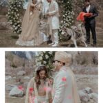 Aakriti Rana Instagram - #AakritiGetsAnchored 🥰 Under the beautiful open blue sky, amidst the mountains, surrounded by our friends and family, I walked with my brightest smile towards the moment we dreamed about together. Photography: @believecollective Our Outfits: @abhinavmishra_ Jewellery: @paisleypopshop Makeup and hair: @priyankaguptamakeupartist #aakritiandrohan #wedding #manali #happilyeverafter #mountainwedding #indianwedding #weddingphotography Manali, Himachal Pradesh