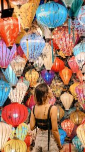 Aakriti Rana Instagram - Tag your partners! ❤️ Say hi to the city of lanterns. It’s one of the most romantic cities you can visit with your partner. The view of the city at night with all the lanterns is absolutely unforgettable ❤️ #aakritirana #hoian #vietnam #aakritiandrohan #karwachauth #cityoflanterns #romantic #travelblogger #couplereels #indiantravelblogger #reelsinstagram #love #lanterns #couplevideos Hoi An, Vietnam